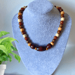 Brown Wooden Beads Necklace