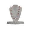 pastel wood bead necklace