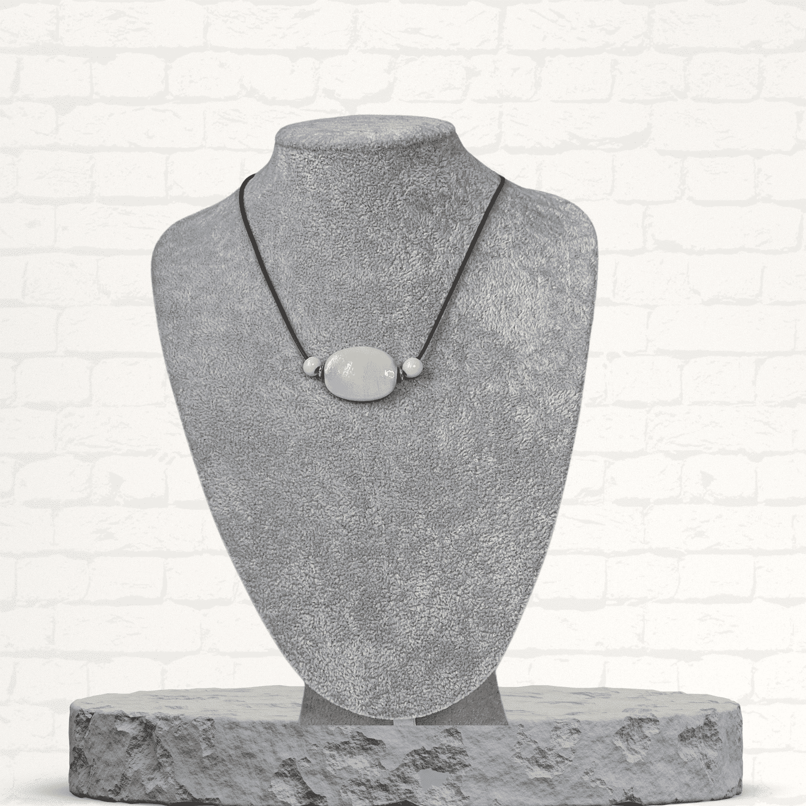 Ivory-style Pendant Necklace