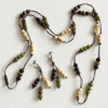 Acai Bead Long Necklace and Earrings Set