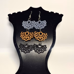 Trio Lace Cascade Earrings