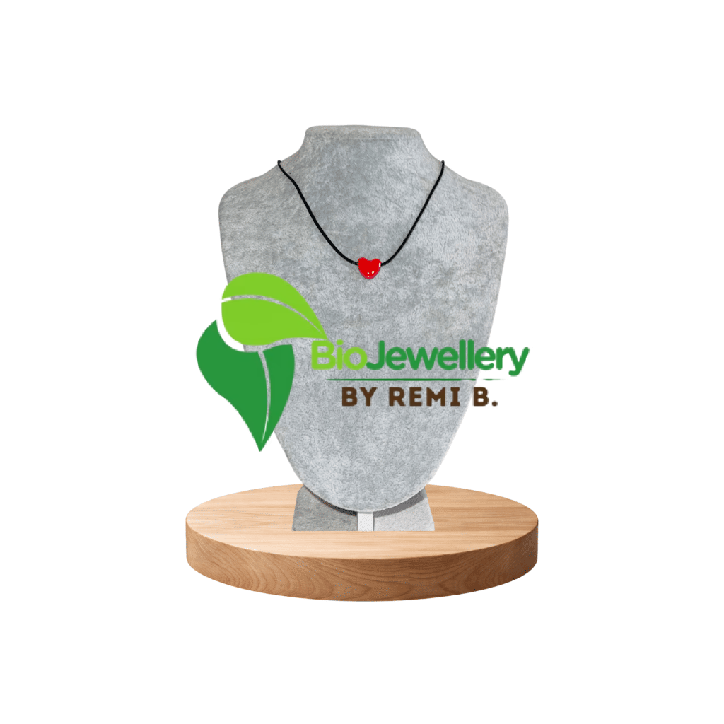 Ceramic Heart Pendant Necklace