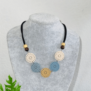 Handmade Bohemian Wooden Necklace